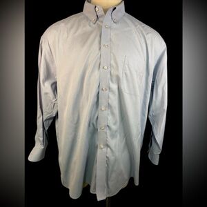 Roundtree and Yorke Gold Label Light Blue Long Sleeve Shirt Men’s 19- 35 Big